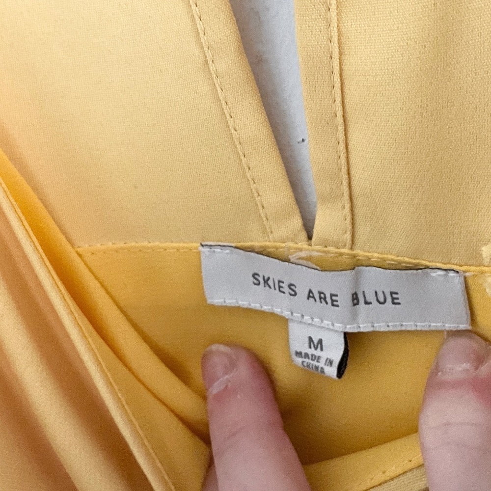 Anthropologie Yellow Mini Dress - Picture 6 of 12